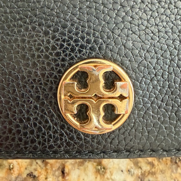 Tory Burch Limited Edition Top Handle Mini Bag Black Gold Crossbody - Picture 12 of 15